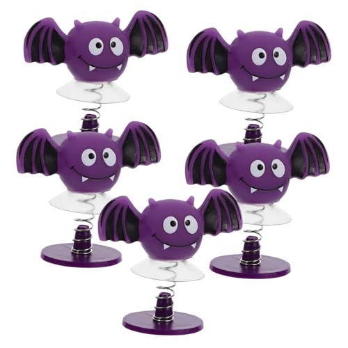 Yardwe 5Stücke Spring für Halloween Bat Figuren Perfektes Party Lustige Deko für für Halloween Feiern von Yardwe