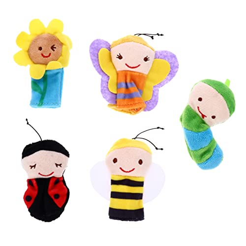 Yardwe 5Stücke Teiliges Fingerpuppen Für Handpuppenspielzeug Kreativität Und Interaktion Für Geschichtenerzählen Und Eltern Bindung von Yardwe