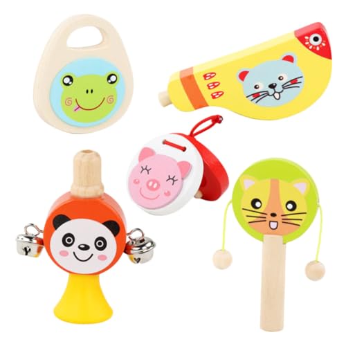 Yardwe 5Stücke Teiliges Kreatives Holz Percussion Instrumenten Für Lustige Musikinstrumente Aus Holz Musikalischen Entwicklung Und Kreativität von Yardwe