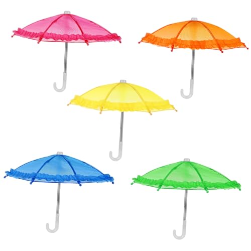 Yardwe 5Stücke Teiliges Regenschirmspielzeug für Farbenfrohe Dekoration für Puppenhäuser Langlebige und Stoffmaterialien Pädagogisches für Kreative Spiele Yardwe 5Stücke Teiliges Regenschirmspielzeug für Farbenfrohe Dekoration für Puppenhäuser Langlebige und Stoffmaterialien Pädagogisches für Kreative Spiele von Yardwe