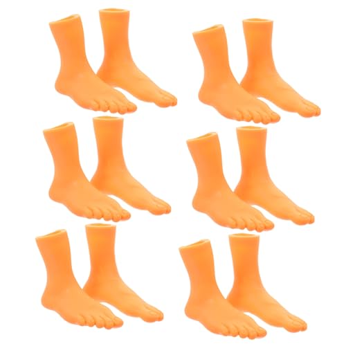 Yardwe 6 Paare Fingerpuppen für Kleine Füße Links und Rechts Mini Fußpuppen aus Sicherem Material für Lehrmodelle für Kreative Spiele und Dekoration Yardwe 6 Paare Fingerpuppen für Kleine Füße Links und Rechts Mini Fußpuppen aus Sicherem Material für Lehrmodelle für Kreative Spiele und Dekoration von Yardwe