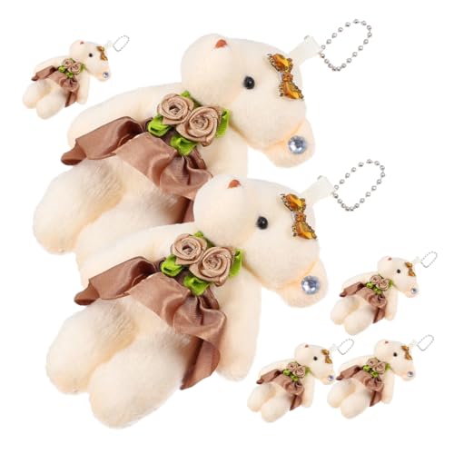 Yardwe 6 Stück Brautbären Plüschspielzeuge Hochzeitsgeschenke für Dekoration und Anlässe Yardwe 6 Stück Brautbären Plüschspielzeuge Hochzeitsgeschenke für Dekoration und Anlässe von Yardwe