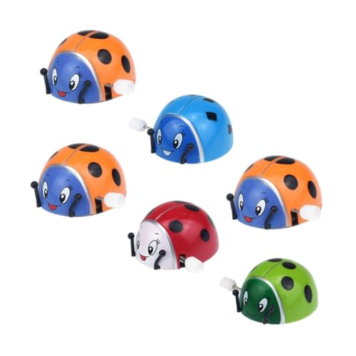 Yardwe 6 Stück Clockwork Spinning Ladybug - Kinderspielzeug Masse Marienkäfer Uhrwerk Uhrwerk-Marienkäfer- Uhrwerk für Plastik Zufällige Farbe Yardwe 6 Stück Clockwork Spinning Ladybug - Kinderspielzeug Masse Marienkäfer Uhrwerk Uhrwerk-Marienkäfer- Uhrwerk für Plastik Zufällige Farbe von Yardwe
