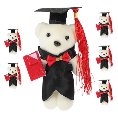 Yardwe 6 Stück Dr. Bärenpuppe Party Winzig Favorisieren Miniatur Stofftierbären Plüschtiere Kuscheltiere Mit Flauschigen Bären Klein Charme Klasse 2025 Bär Figur Grad Polyester von Yardwe
