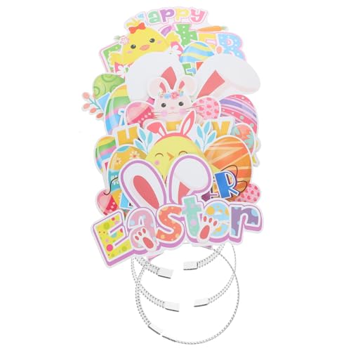 Yardwe 6 Stück Easter Bunny Haarreif Set Teiliges Cosplay Zubehör für Ostern Niedliches und Kopfschmuck für Familie und Festlichkeiten für Partys und Veranstaltungen von Yardwe