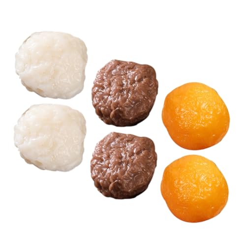 Yardwe 6 Stück Fleischbällchen-Modell Spielküchenzubehör Rindfleisch Frikadellen Sie Küchenfutter Essen Vorgeben Lebensmittelspielzeug Für Die Küche PVC Yardwe 6 Stück Fleischbällchen-Modell Spielküchenzubehör Rindfleisch Frikadellen Sie Küchenfutter Essen Vorgeben Lebensmittelspielzeug Für Die Küche PVC von Yardwe