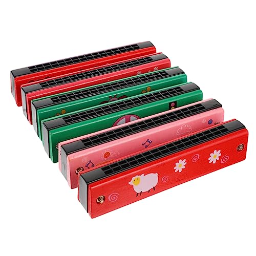 Yardwe 6 Stück Hölzerne Mundharmonika -Spielsachen Mund für Kleinkind Musikinstrument Mundharmonika-Instrument Kinderinstrument Kinderharmonika Zufällige Farbe Yardwe 6 Stück Hölzerne Mundharmonika -Spielsachen Mund für Kleinkind Musikinstrument Mundharmonika-Instrument Kinderinstrument Kinderharmonika Zufällige Farbe von Yardwe