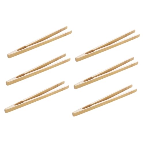 Yardwe 6 Stück Holz Pinzette Teilig Montessori Feinmotorik Training Hand Auge Koordination Lernspielzeug für Kreativität und Logisches Fördern von Yardwe