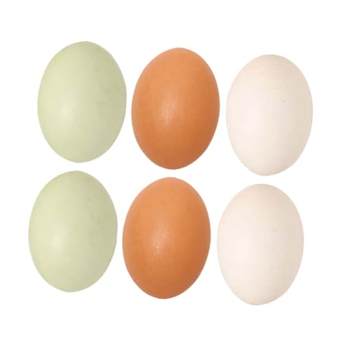 Yardwe 6 Stück Imitationseier Spiel Eier Eier Künstliche Eier Simulierte Eier Künstliche Eier Kunsteier Aus Holz Basteleier Dekorative Eier Spiel Lebensmitteleier Yardwe 6 Stück Imitationseier Spiel Eier Eier Künstliche Eier Simulierte Eier Künstliche Eier Kunsteier Aus Holz Basteleier Dekorative Eier Spiel Lebensmitteleier von Yardwe