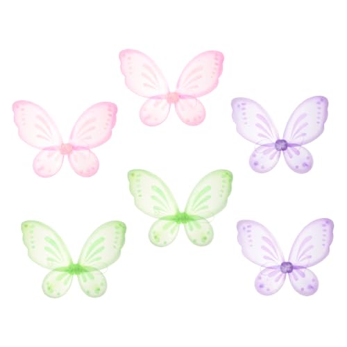 Yardwe 6 Stück Kinderflügel feeflügeln Kinderkleider die Wings hirngespinste Party Zubehör Engelsflügel Schmetterling Kostüm für Kinderfeenflügel Frauen Cosplay Flügelstütze Nylon Yardwe 6 Stück Kinderflügel feeflügeln Kinderkleider die Wings hirngespinste Party Zubehör Engelsflügel Schmetterling Kostüm für Kinderfeenflügel Frauen Cosplay Flügelstütze Nylon von Yardwe