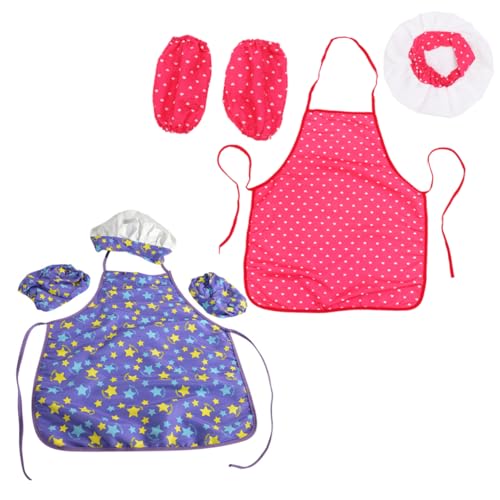 Yardwe 6 Stück Kinderkochhut -Set Kinderschürze und Koch Kunstschürze für Kinderkostüme Kinderküche Bausatz Kinderkochkostüm Cosplay-Kleidungszubehör für Koch für Yardwe 6 Stück Kinderkochhut -Set Kinderschürze und Koch Kunstschürze für Kinderkostüme Kinderküche Bausatz Kinderkochkostüm Cosplay-Kleidungszubehör für Koch für von Yardwe