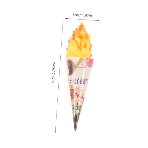 Yardwe 6 Stück Künstliche Eistüten Deko mit Kühlschrankmagneten Realistische Eiscreme Modelle als Foto Requisiten für Laden Heimdekoration Yardwe 6 Stück Künstliche Eistüten Deko mit Kühlschrankmagneten Realistische Eiscreme Modelle als Foto Requisiten für Laden Heimdekoration von Yardwe