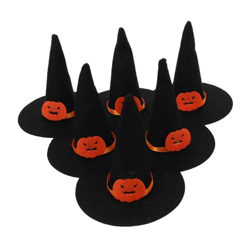 Yardwe 6 Stück Mini Filzhexenhüte Halloween Dekoration für Puppen und Weinflaschen Kleine Zaubererhüte für Partyzubehör und Bastelprojekte Yardwe 6 Stück Mini Filzhexenhüte Halloween Dekoration für Puppen und Weinflaschen Kleine Zaubererhüte für Partyzubehör und Bastelprojekte von Yardwe