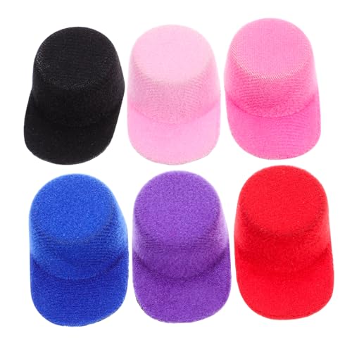 Yardwe 6 Stück Mini-Schirmmütze Mini-Strickmützen Minihüte basteln süßer Miniaturhut Puppenhüte zum Basteln Kleiner Hut Mini-Hut-DIY-Requisite kleine hüte Bastelhut Mini-Hüte Eva von Yardwe