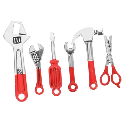 Yardwe 6 Stück Mini Werkzeuge Aus Legierung Puppenhaus Arbeitswerkzeuge Zubehör Für Puppen Puppenhaus Miniatur Mini Zubehör Rollenspiel Mini Reparaturwerkzeuge Aus Legierung von Yardwe