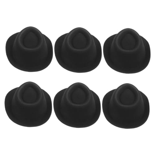 Yardwe 6 Stück Miniatur Hüte für Puppen Teiliges Schwarze Jazzmütze für DIY Projekte Puppendekoration und Fotorequisiten für Kreative Bastelideen und Partys Yardwe 6 Stück Miniatur Hüte für Puppen Teiliges Schwarze Jazzmütze für DIY Projekte Puppendekoration und Fotorequisiten für Kreative Bastelideen und Partys von Yardwe