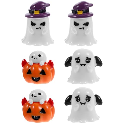 Yardwe 6 Stück Miniaturen Halloween -Dekorationen Halloween- Für Mini-kürbis-Geist-Ornamente Halloween- Masse Halloween-leckereien Für Gruselig Harz Yardwe 6 Stück Miniaturen Halloween -Dekorationen Halloween- Für Mini-kürbis-Geist-Ornamente Halloween- Masse Halloween-leckereien Für Gruselig Harz von Yardwe