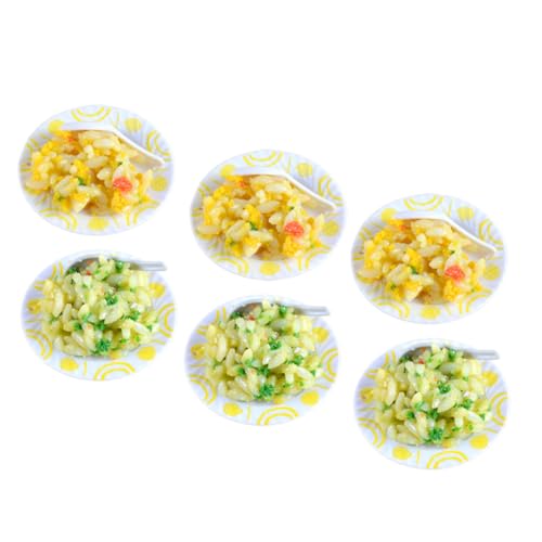 Yardwe 6 Stück Miniaturlebensmittel realistisch Spielzeugküche DIY Puppenhauszubehör Miniatur -Lebensmittelmodelle Stellen Sie Sich Essen für vor Mini Hausmannskost Mini-Essen PVC Yardwe 6 Stück Miniaturlebensmittel realistisch Spielzeugküche DIY Puppenhauszubehör Miniatur -Lebensmittelmodelle Stellen Sie Sich Essen für vor Mini Hausmannskost Mini-Essen PVC von Yardwe