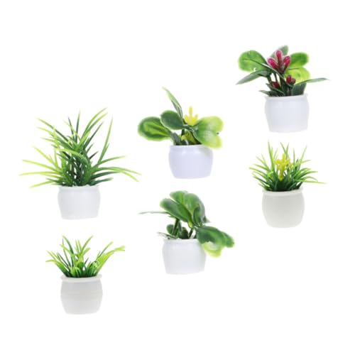 Yardwe 6 Stück Pflanzenmodell Lifelike Bonsai Dekoration für Puppenhaus und Mini Landschaften Künstliche Pflanzen aus Hochwertigem Kunststoff für Zuhause und Garten Yardwe 6 Stück Pflanzenmodell Lifelike Bonsai Dekoration für Puppenhaus und Mini Landschaften Künstliche Pflanzen aus Hochwertigem Kunststoff für Zuhause und Garten von Yardwe
