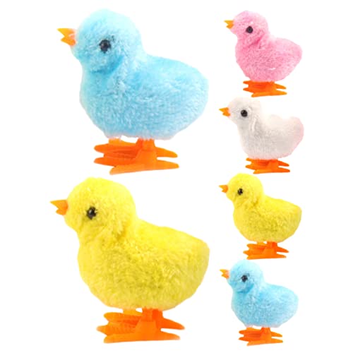Yardwe 6 Stück Plüsch Hühner Aufziehspielzeug Lustige Springende Küken für Perfektes zu Weihnachten und Ostern Einfach zu Bedienen für Kleine Hände Yardwe 6 Stück Plüsch Hühner Aufziehspielzeug Lustige Springende Küken für Perfektes zu Weihnachten und Ostern Einfach zu Bedienen für Kleine Hände von Yardwe