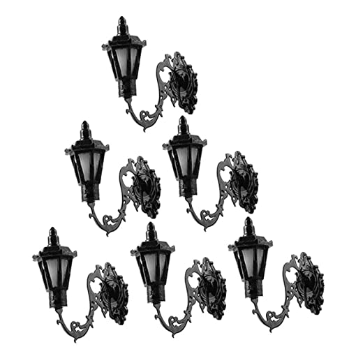 Yardwe 6 Stück Puppenhaus Wandleuchte Lampe Puppenhausmöbel Mikro Bausatz Hoch Klein Led Gefälscht Miniatur-Wandleuchten Zubehör Für Miniaturszenen Modell Wandleuchte Abs von Yardwe