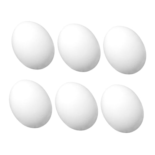 Yardwe 6 Stück Schwammei-Requisiten Zauberer Requisiten Performance-Tools Comedy-Requisiten Illusionsrequisiten Bühnenillusions-Requisiten Requisiten Schließen Trick-Eier Ei-Modelle Weiß von Yardwe