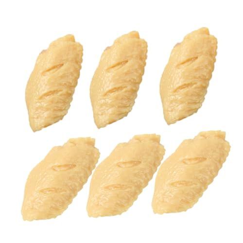 Yardwe 6 Stück Simulierte Hühnerflügel Klein Darüber Hinaus Lebensecht Gefälscht Vegan Groß Faux-Food-Modell Lebensmitteldekor Simuliertes Lebensmittelmodell Display-versorgung Beige PVC Yardwe 6 Stück Simulierte Hühnerflügel Klein Darüber Hinaus Lebensecht Gefälscht Vegan Groß Faux-Food-Modell Lebensmitteldekor Simuliertes Lebensmittelmodell Display-versorgung Beige PVC von Yardwe