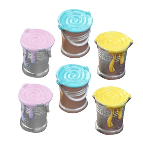 Yardwe 6 Stück Simulierter Farbeimer Puppe Mini Winzig Kleine Hausdekoration Dekorative Kleine Farbeimermodelle Querformat-Requisite Kleine Farbtopffiguren Kleines Hauszubehör Harz Yardwe 6 Stück Simulierter Farbeimer Puppe Mini Winzig Kleine Hausdekoration Dekorative Kleine Farbeimermodelle Querformat-Requisite Kleine Farbtopffiguren Kleines Hauszubehör Harz von Yardwe