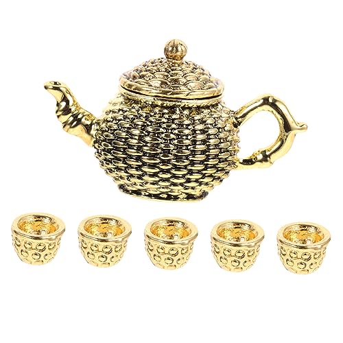 Yardwe Kleiner Teekessel und Tasse – 6 Stück Miniatur Teekessel für Puppenhäuser Tischdekoration Hydrokultur Design Leicht und Bezaubernd Yardwe Kleiner Teekessel und Tasse – 6 Stück Miniatur Teekessel für Puppenhäuser Tischdekoration Hydrokultur Design Leicht und Bezaubernd von Yardwe