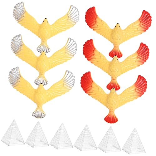 Yardwe 6 Stück Teiliges Balancierendes Adler aus Sicherem Kunststoff Buntes Lernspielzeug für Gleichgewicht und Neugier Pädagogisches Fidget für Jungen und Mädchen von Yardwe