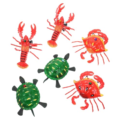 Yardwe 6 Stück Teiliges Cartoon Tierziehspielzeug für Kleinkinder Bunte Handziehspielzeuge Schildkröte Krabbe Hummer aus Leichtem Geräuschlos und Kinderfreundlich Yardwe 6 Stück Teiliges Cartoon Tierziehspielzeug für Kleinkinder Bunte Handziehspielzeuge Schildkröte Krabbe Hummer aus Leichtem Geräuschlos und Kinderfreundlich von Yardwe