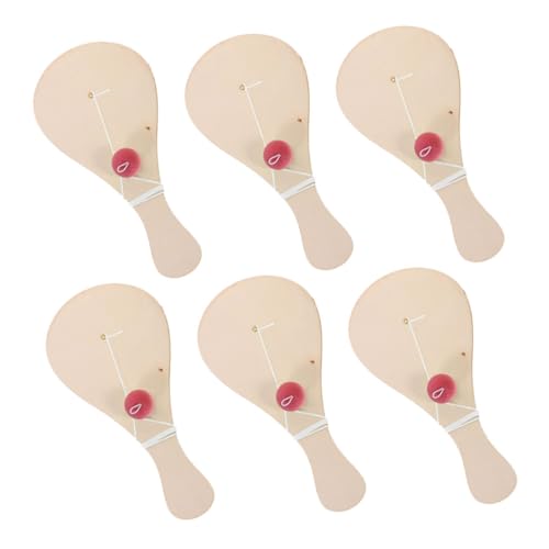 Yardwe 6 Stück Teiliges DIY Holz Paddelracket für Unvollendete Malspielzeuge Kreativität und bei Strandspielen und Geburtstagsfeiern Yardwe 6 Stück Teiliges DIY Holz Paddelracket für Unvollendete Malspielzeuge Kreativität und bei Strandspielen und Geburtstagsfeiern von Yardwe