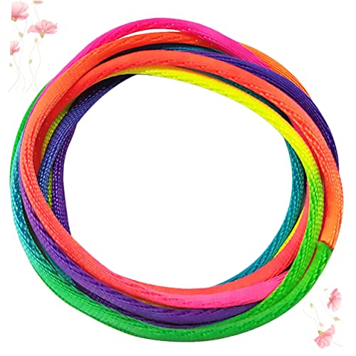 Yardwe 6 Stück Teiliges Fingerseil aus Langlebigem Nylon Bunte Flechtseile für Kreative Fingerspiele Multifunktionales Lernspielzeug für Fördert Konzentration und Fantasie von Yardwe