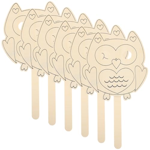 Yardwe 6 Stück Teiliges Graffiti Tiermasken für DIY Malmasken für Kostümparty Halloween und Kreative Bastelprojekte Fördert die Fantasie und Motorischen Fähigkeiten von Yardwe