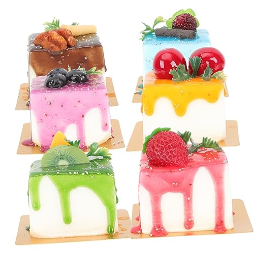 Yardwe 6 Stück Teiliges Künstliche Tortenmodelle Realistische Mousse Dekorationen für Fotografie und Party für Küche Hochzeit und Mehr Zufällige Farbe Zufällige Farbe Yardwe 6 Stück Teiliges Künstliche Tortenmodelle Realistische Mousse Dekorationen für Fotografie und Party für Küche Hochzeit und Mehr Zufällige Farbe Zufällige Farbe von Yardwe