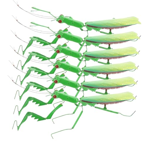 Yardwe 6 Stück Teiliges Mantis Insektenmodell aus Robustem Realistische Gartendekoration und Miniatur Landschaftsfigur für Schreibtisch Fotorequisit und Kreatives Lernspielzeug von Yardwe