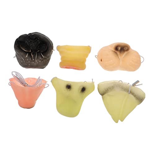 Yardwe 6 Stück Teiliges Tiernasen Masken Lustige Halloween Kostüm Accessoires Realistisch für Jungen Mädchen Party Verkleidung Cosplay Bequem und Passend von Yardwe