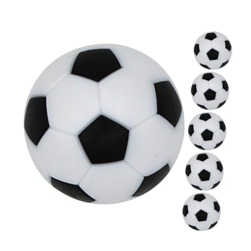Yardwe 6 Stück Tischfußballbälle Mini Kickerbälle für Standard Tischfußballspiele Langlebig und Stabil für Zuhause Spieleschäfte und Veranstaltungen von Yardwe