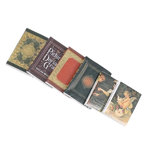 Yardwe 6 Stück Vintage Buchmodell Bücherdekoration Bücher Modell alte Bücher Vintage - für spielzeuge für dekorative Minibücher Miniatur-Buchdekor Papier Yardwe 6 Stück Vintage Buchmodell Bücherdekoration Bücher Modell alte Bücher Vintage - für spielzeuge für dekorative Minibücher Miniatur-Buchdekor Papier von Yardwe