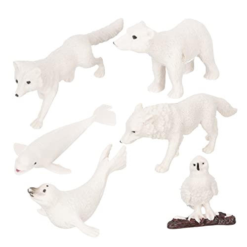 Yardwe 6 Stück Wildtiermodell Kleine Spielsachen Miniaturtiere Miniaturen Tierfiguren Minifiguren Für Spieltierfiguren Für Winzige Spielsachen Mini- Abs von Yardwe