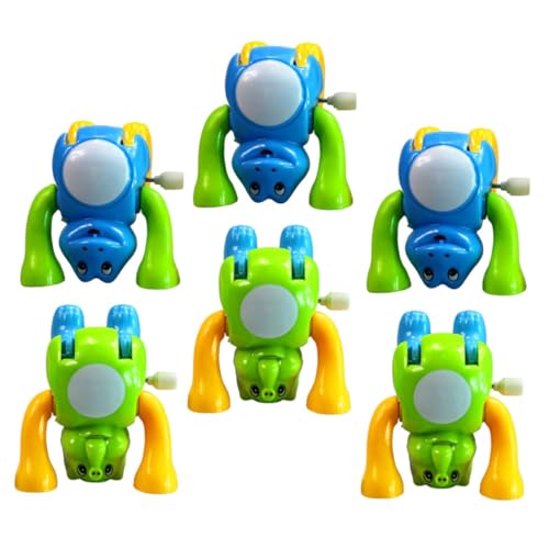 Yardwe 6 Stück Aufziehspielzeug Babyspielzeug Kinderspielzeug Für Kleinkinder Festival Party Spielzeug Uhrwerk Tierspielzeug Aufzieh-Salto Spielzeug Salto Tierspielzeug Kinder Uhrwerk von Yardwe