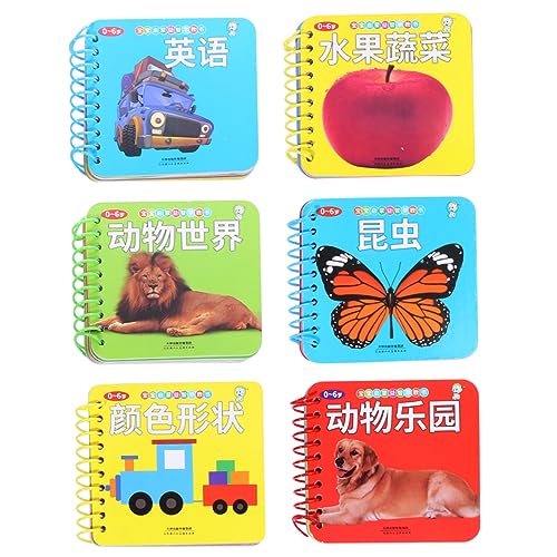 Yardwe 6 Stück früher Unterricht Babybuch Bildungsbuch Tierbuch Aufklärung Buch Säuglingsbuch Bunt Yardwe 6 Stück früher Unterricht Babybuch Bildungsbuch Tierbuch Aufklärung Buch Säuglingsbuch Bunt von Yardwe