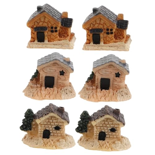 Yardwe 6 Stück winzige Dorfhäuser Miniaturfiguren in Loser Schüttung Dorfladenhaus Miniaturgartenbauten winziges Miniaturgartendekor Bonsai-Figuren Minidorf Harz Yardwe 6 Stück winzige Dorfhäuser Miniaturfiguren in Loser Schüttung Dorfladenhaus Miniaturgartenbauten winziges Miniaturgartendekor Bonsai-Figuren Minidorf Harz von Yardwe