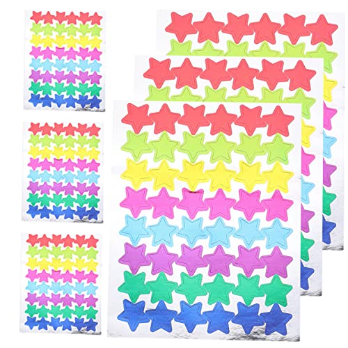 Yardwe 60 Blatt Farbenfrohe Sternaufkleber Dekorative Belohnungssticker für Vielseitige Anwendung für Schule Bastelprojekte und Sicher für Lehrer und Eltern Yardwe 60 Blatt Farbenfrohe Sternaufkleber Dekorative Belohnungssticker für Vielseitige Anwendung für Schule Bastelprojekte und Sicher für Lehrer und Eltern von Yardwe