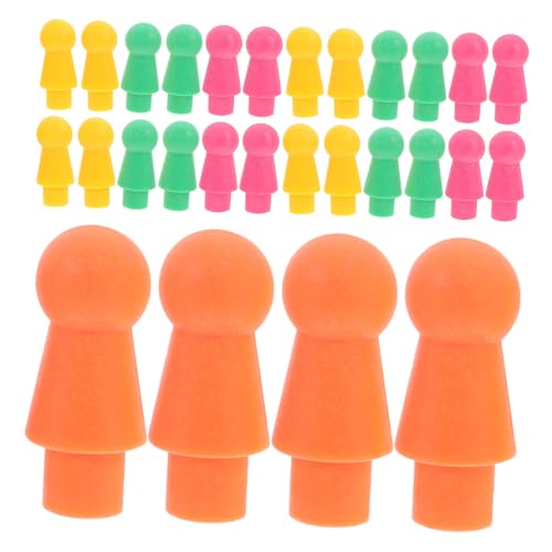 Yardwe 60 Stück Dame Spielbrettklammern Kinderbrettspiele partyspiel Schachfiguren familienspiel Brettspiel Schach Flugschachspiel Unterhaltungsspielzeug Schach aus Plastik Abs von Yardwe