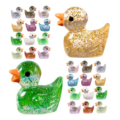 Yardwe 60 Stück Mini -Entenspielzeug Feengarten Zubehör winzige Modelle Mini-Harz-Ente Harzstatue Yard-Ente-Statue Mini-Ente Miniaturfiguren Entenminiatur aus Harz von Yardwe