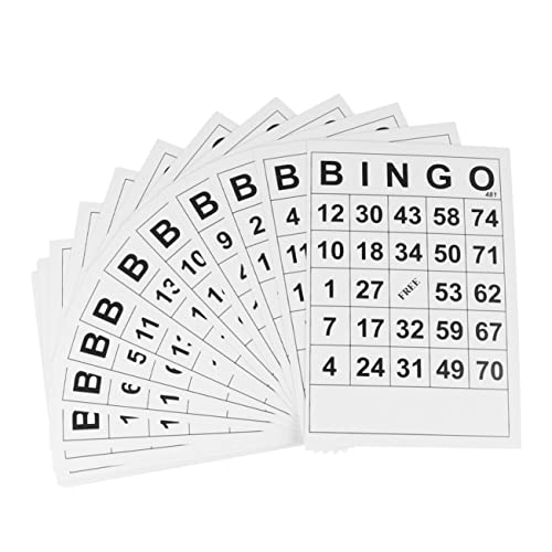 Yardwe 60Stücke Bingo Spielkarten Für Intellektuelle Entwicklung Spaß Für Erwachsene Einfach Zu Für Brettspiele Mit Freunden von Yardwe