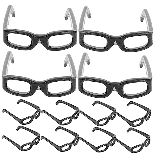 Yardwe 60Stücke Mini Puppen Sonnenbrillen Schwarz Langlebig Puppen DIY Kreative Kostüm Requisiten Und Puppenhaus Zubehör Für Rollenspiele Und Dekoration von Yardwe