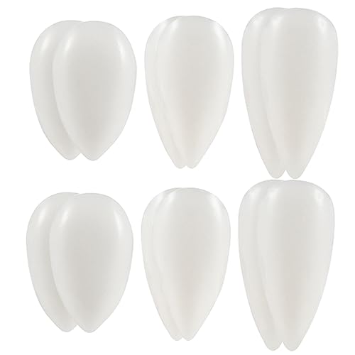 Yardwe 6Paare Halloween Vampirzähne Cosplay Zubehör Falsche Reißzähne Für Gruselige Looks Sicher Und Bequem Für Halloween Partys von Yardwe