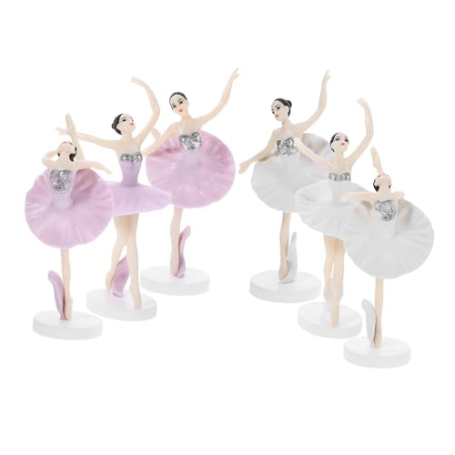 Yardwe 6Stücke Ballerina Kuchenverzierung Tortendeko Für Geburtstagsfeiern Süße Ballerina Figuren Mit Sockel Für Party Layouts Farblich Sortiert Yardwe 6Stücke Ballerina Kuchenverzierung Tortendeko Für Geburtstagsfeiern Süße Ballerina Figuren Mit Sockel Für Party Layouts Farblich Sortiert von Yardwe